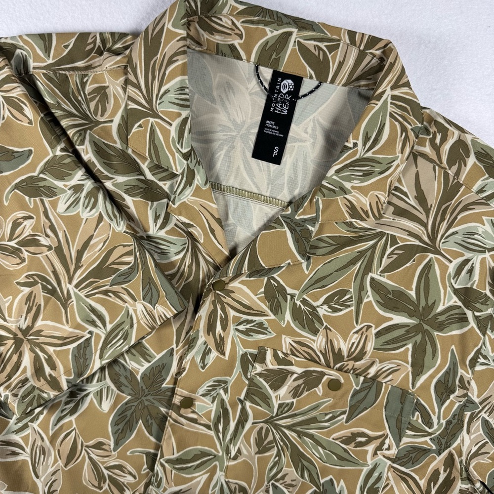 Mountain Hardwear Men’s S Trail Sender Camp Shirt Green Leaf‎ NWT